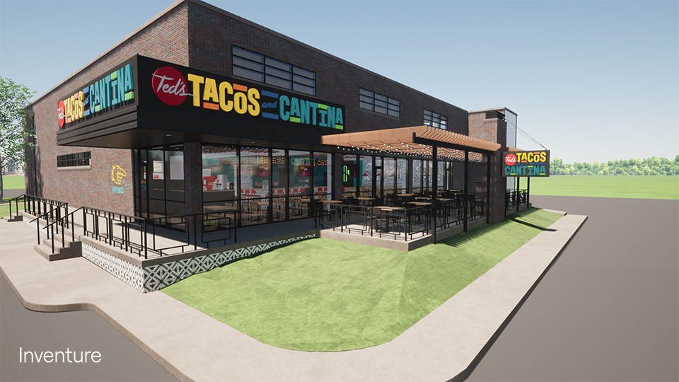 Ted's Tacos and Cantina Exterior Rendering